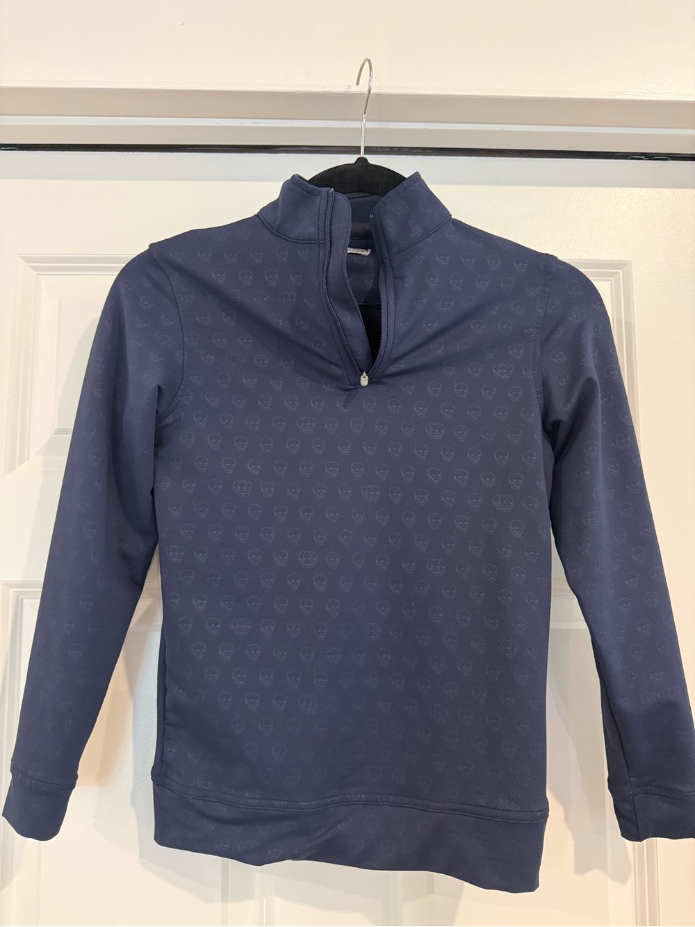Peter Millar Boys S Skull Performance Quarter-Zip